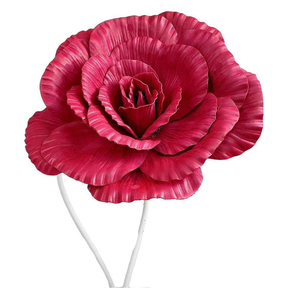 Rosa Artificial Grande de Espuma PE Decorativa para Boda y Decoración de Fondo
