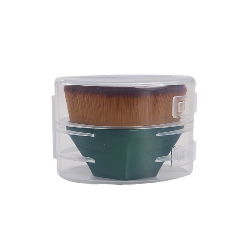 Nuevo #55 cepillo de base pétalos portátil sin rastro cepillo de base mágico no come polvo con espejo de maquillaje herramientas de maquillaje