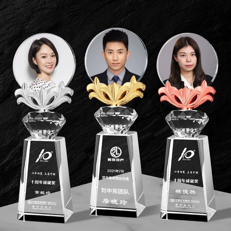 Хрустальный трофей, медаль, награда для выдающихся сотрудников, золотая, серебряная, бронзовая медаль, награда за достижения на конференции, сувенир