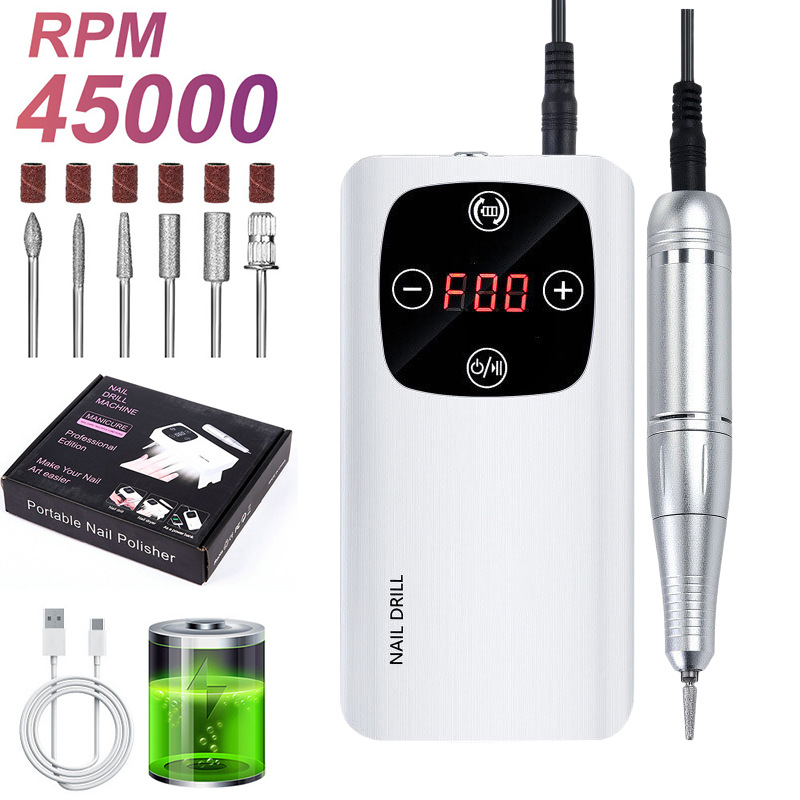 Torno Eléctrico para Uñas Portátil Recargable para Manicura image 40