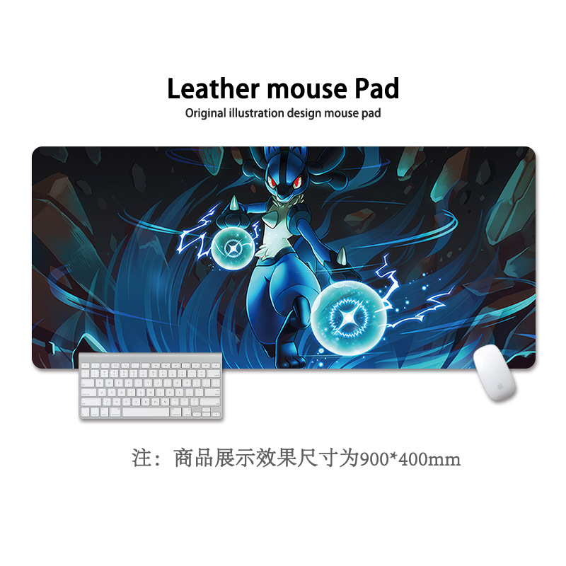 Pikachu almohadilla de ratón super grande Pokémon animación encantadora niñas y niñas animación cuadrada computadora teclado almohadilla de escritorio