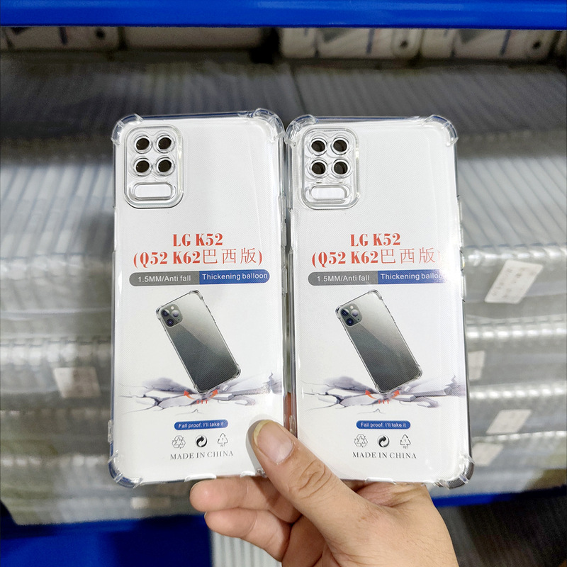 Suitable for LG K42/K52/K40S anti-drop TPU phone case, four-corner airbag anti-drop precise hole transparent TPU soft case Suitable for LG K42/K52/K40S anti-drop TPU phone case, four-corner airbag anti-drop precise hole transparent TPU soft case