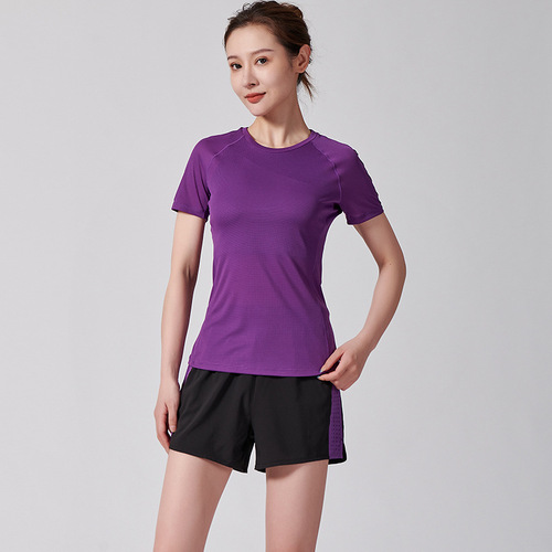 Professional Running Training Lightweight Anti-wear Skin-friendly Breathable High-elastic Quick-drying Round Neck Slim-fit Sports T-shirt