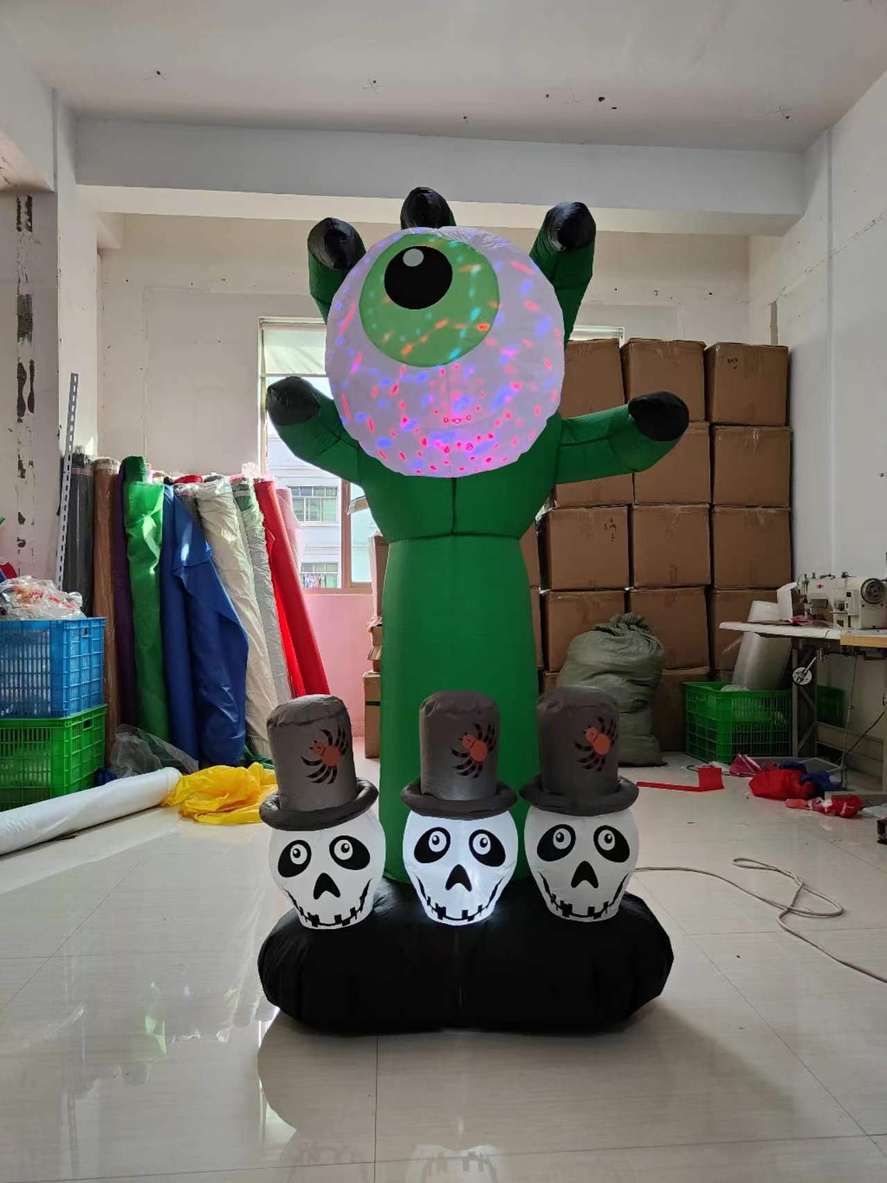 Title 2, Halloween Ghost Eyes Air Model Horror Decoratio...