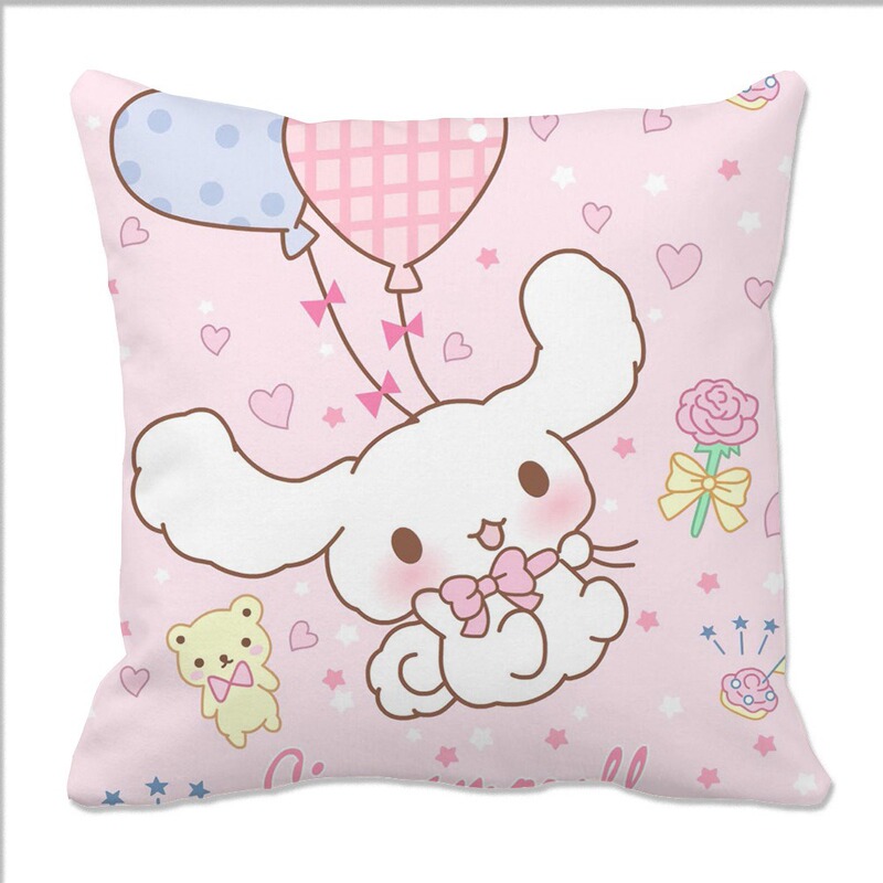 新型のかわいいアニメの大きい耳の犬は枕を抱いてソファーのクッションをカバーします。|undefined