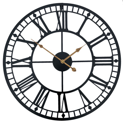 定制欧式铁艺菱形壁挂钟表装饰时钟