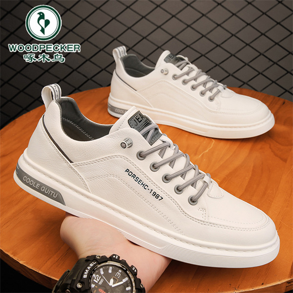 Woodpecker Official Genuine White Shoes for Men, Summer 2026 New Model, Men's Casual Anti-Odor Sports Work Low-Top Shoes Woodpecker Official Genuine White Shoes for Men, Summer 2026 New Model, Men's Casual Anti-Odor Sports Work Low-Top Shoes