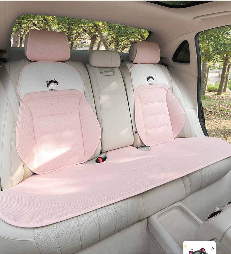 Car Seat Cushion, Suitable for All Seasons, Light Luxury and High-End Feel, Seat Cushion Cover, Single Driver's Seat Fabric Cushion