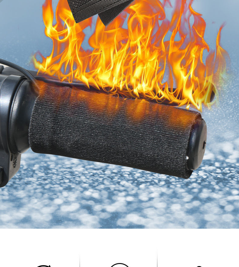 Electric vehicle heated handlebar covers, motorcycle waterproof heating handlebar covers, 12v48v60V72v plug-in heated handlebar covers