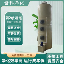 废气处理pp喷淋塔酸碱洗涤塔化工厂除臭净化设备工业废气处理设备