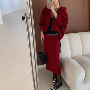 26���n��Ů����ȹ�p���ֿp��ë���״�����������tɫ�@��CF-541