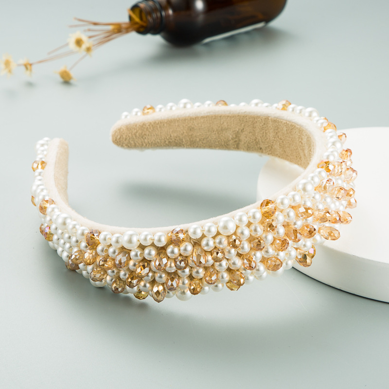 Baroque New Fashion Pearl Headband display picture 4