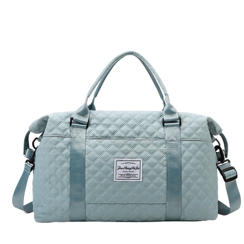 Large-Capacity Portable Travel Bag for Boarding, Dry and Wet Separation Fitness Bag, Yoga Bag, Quilted Maternity Bag, Lightweight and Waterproof