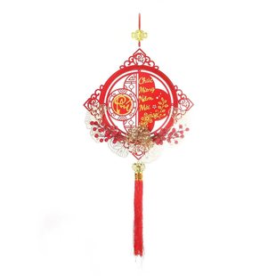 Foreign Trade Specializes in Spring Festival Decorations, Vietnamese Acrylic Sheets with Lights, Shaking Head God of Wealth Pendants, Vietnamese Version Pendants