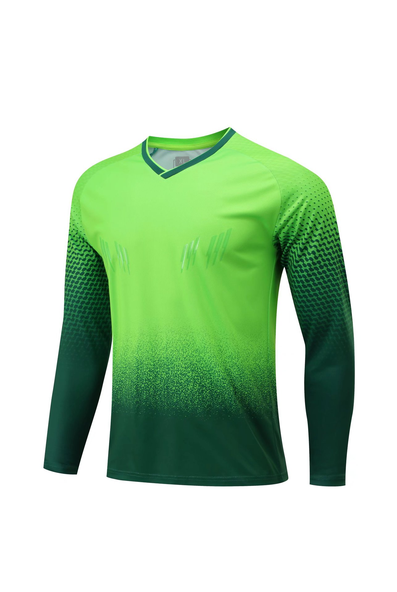 6819 portero fútbol puerta uniforme superior fútbol portero uniforme de manga larga superior 2XS-3XL