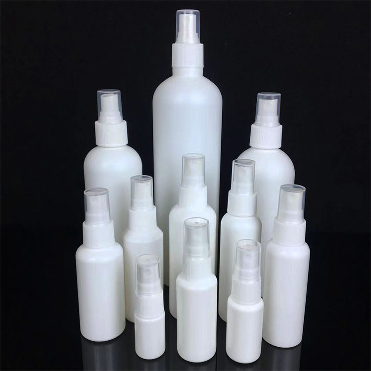 白色避光20 50 100ml毫升塑料瓶PE喷雾瓶香水瓶酒精消毒液分装瓶