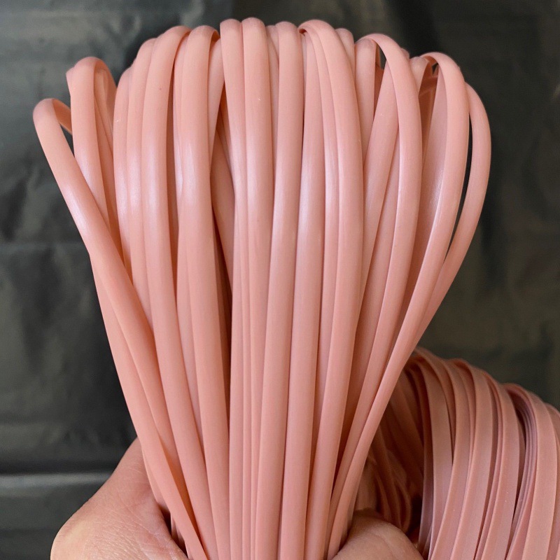 Imitación de ratán 5mm material de tejido de ratán plano hilo de ratán bolsa tejida de ratán de imitación bricolaje sellado de ratán de plástico hecho a mano