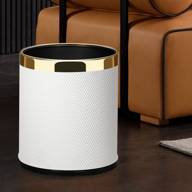 商用垃圾桶客廳廚房雙層無蓋辦公室酒店衛生間大號高顏值輕奢家用