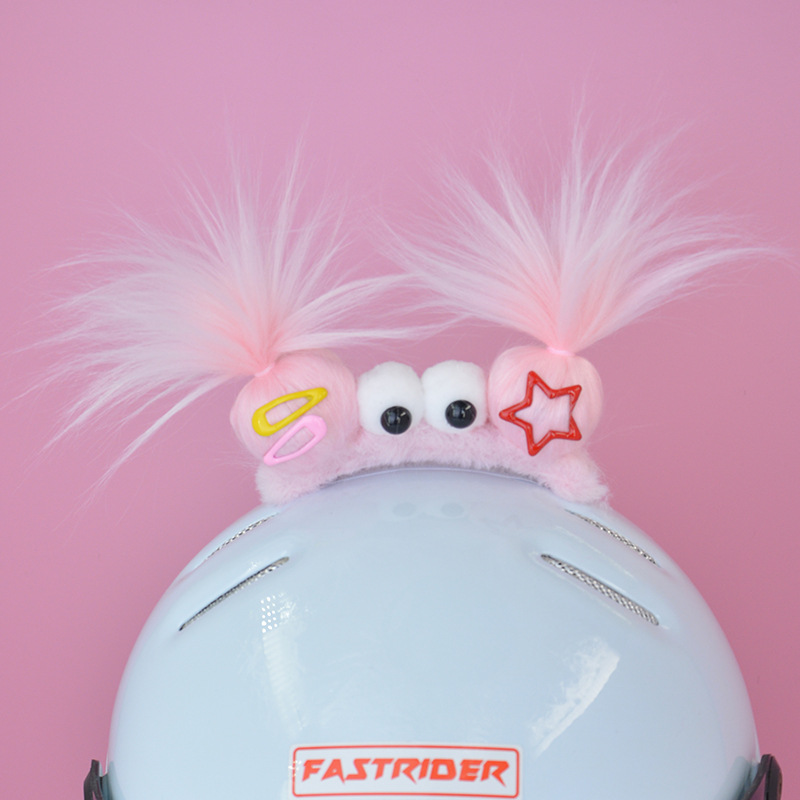 Helmet Decoration Three Lucky Babies Ornament Electric Car Helmet Accessories