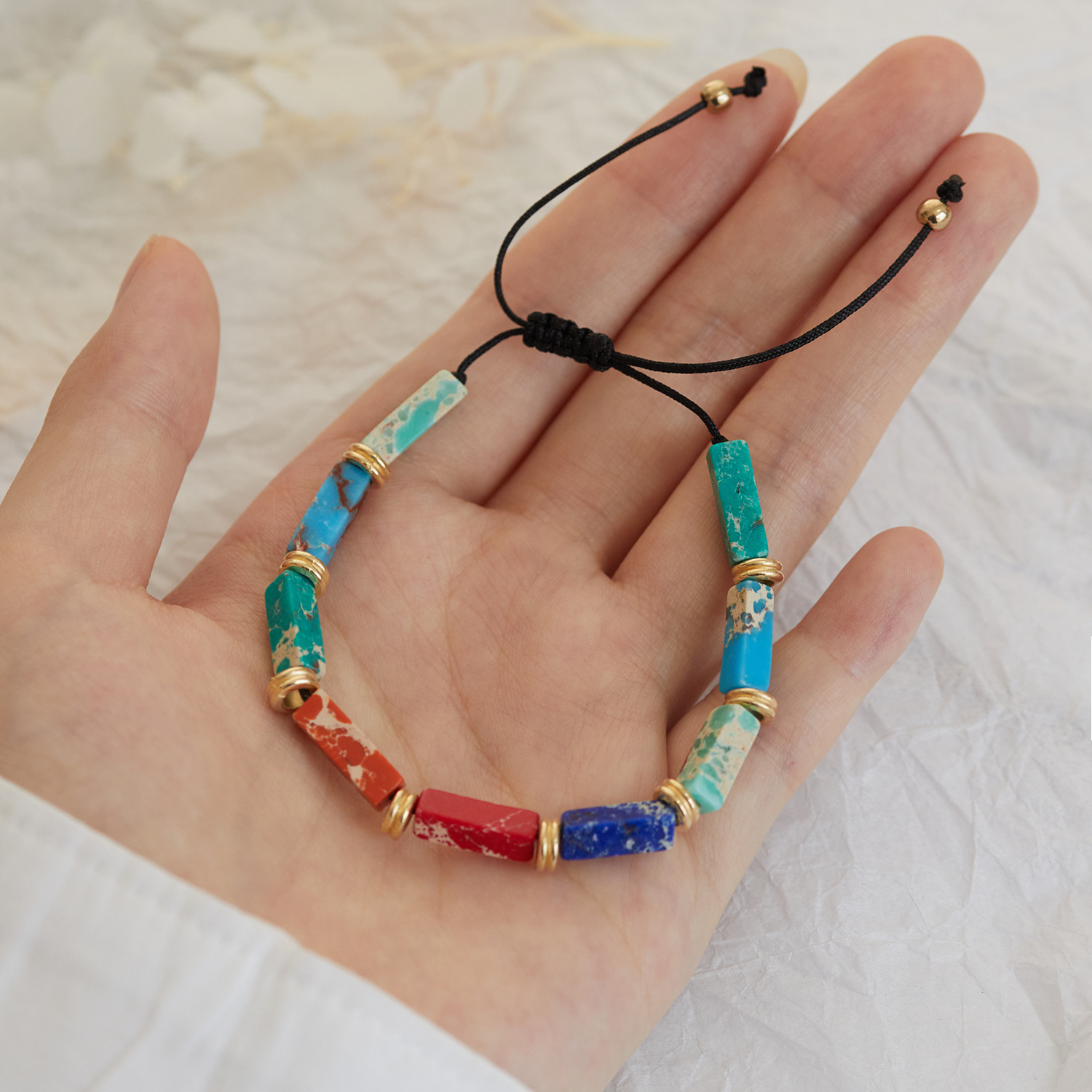 Fashion Geometric Mixed materials Knitting Bracelets