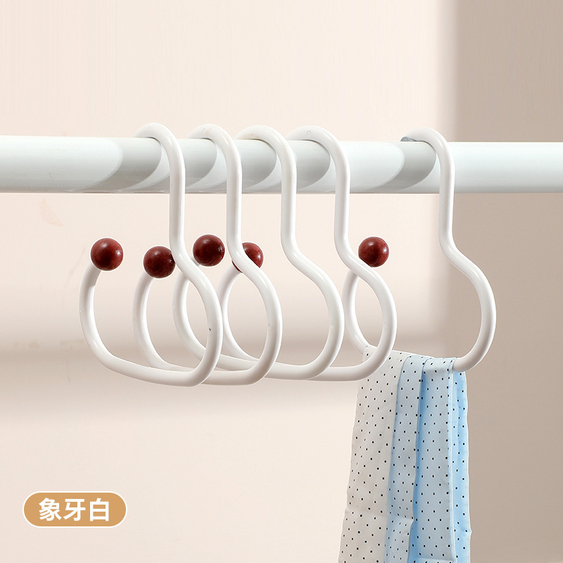 新款免打孔衣柜领带腰带围巾挂钩云朵圆挂钩家用多巴胺衣帽间挂钩|undefined