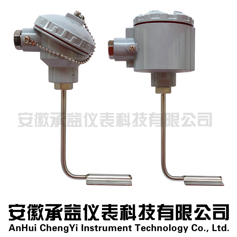 电伴热带专用 管壁式热电阻 L型温度传感器PT100直角热电偶温度计