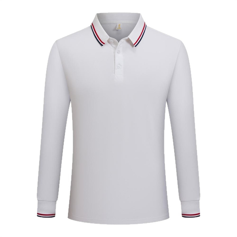 Primavera y otoño transfronterizos polo, ropa de trabajo de manga larga, logotipo impreso personalizado, camiseta de bordado, camiseta de comercio exterior, camiseta de publicidad para hombres y mujeres