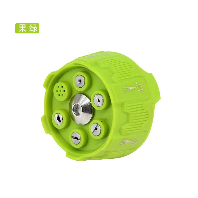 Accesorios de boquilla de lavadora de alta presión pistola de agua 1/4 conector rápido 3000psi multifuncional Boquilla DE SEIS en uno