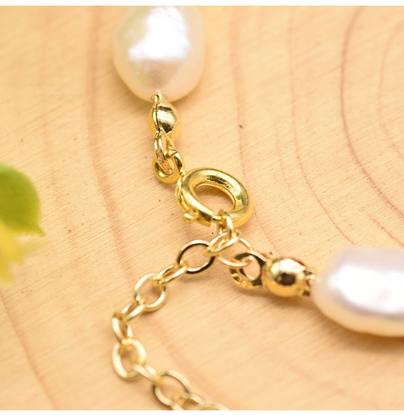 Wedding Occasion Pearl, Copper Material Retro Geometric Square Heart Shape Pearl Copper Plating Bracelets