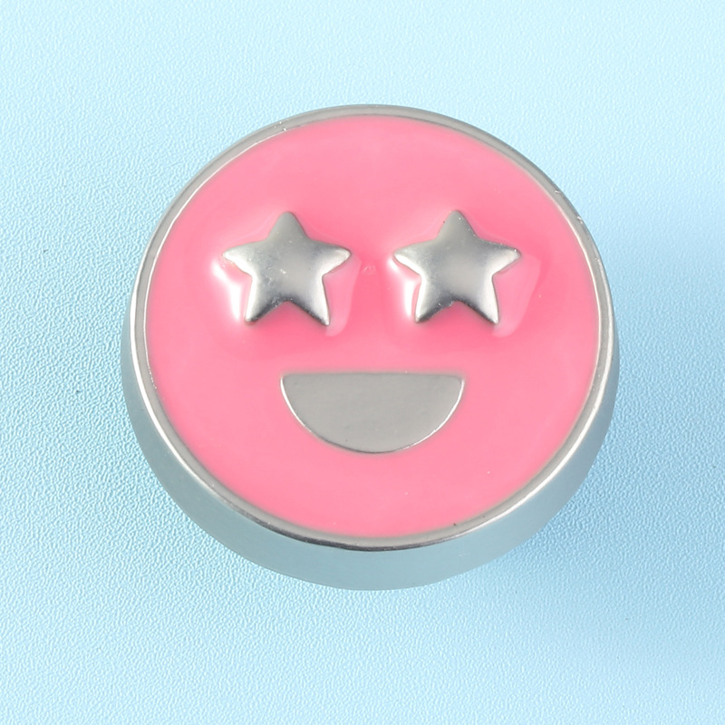 핑크색 웃는 이모티콘