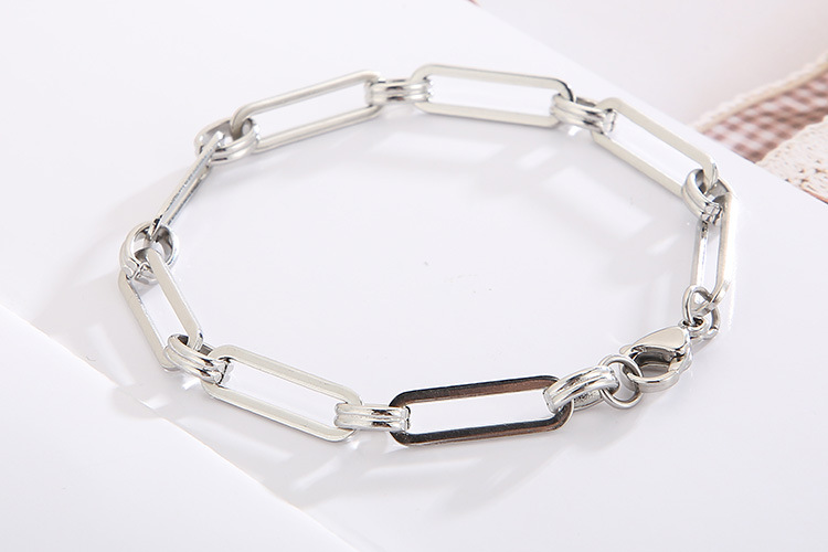 Geometric Pattern Wholesale Jewelry Fashion Geometric 304 Stainless Steel No Inlaid Bracelets