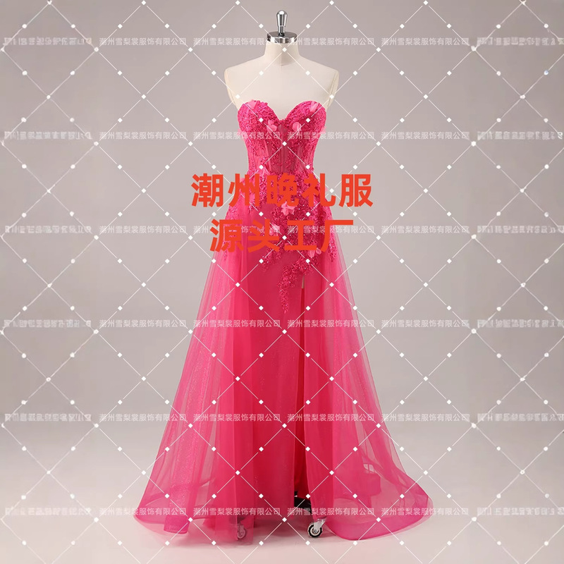 New 2026 Foreign Trade Independent Site Cross-Border Amazon Evening Dress Strapless Ball Gown Long Party Dress New 2026 Foreign Trade Independent Site Cross-Border Amazon Evening Dress Strapless Ball Gown Long Party Dress