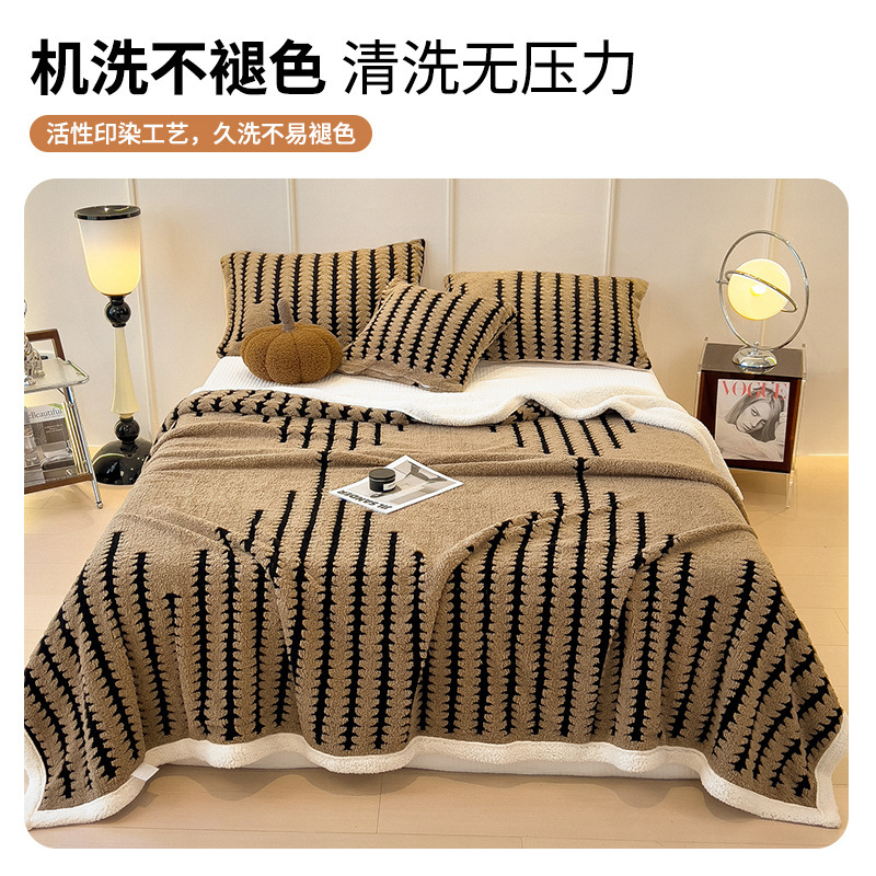 Coral mantas de peluche sofá mantas de invierno de oficina siesta mantas de aire acondicionado mantas pequeñas mantas fabricantes al por mayor