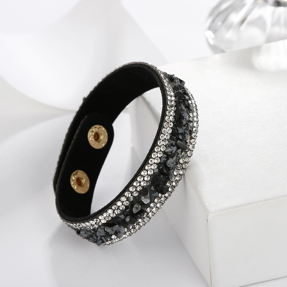 wholesale jewelry retro multicolor crushed stone inlaid diamond bracelet nihaojewelry