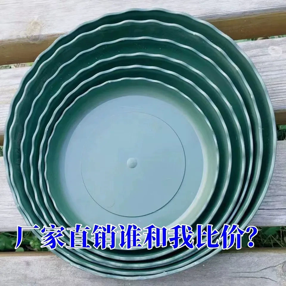 Домашний круглый поддон прочный цветок перетаскивания для гостиной крытый кованый овальный прозрачный горшок поднос смолы поднос