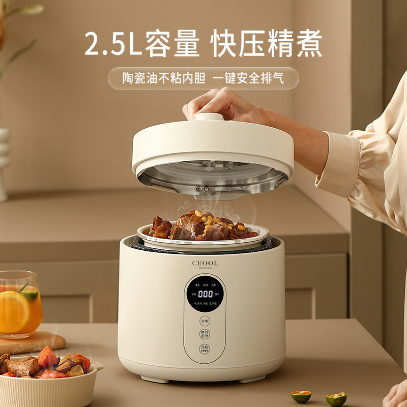 Electric pressure cooker household multifunctional soup cooking porridge rice cooker small high pressure rice cooker kitchen small appliances wholesale