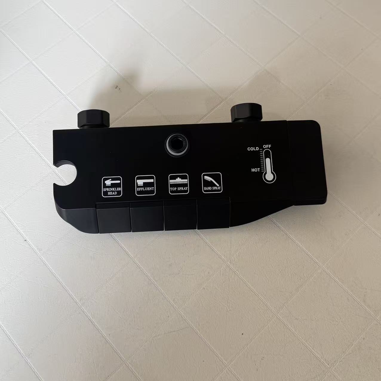 Accesorios de ducha de baño doméstica cuerpo principal pistola de llave gris cuerpo de válvula de pulsador mezclador universal