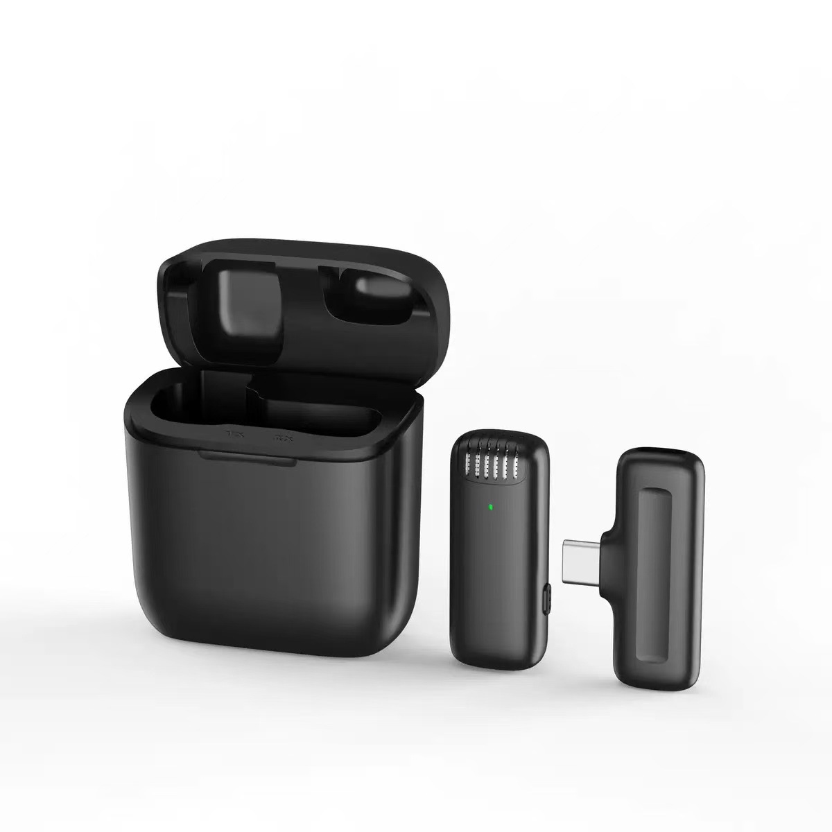 Popular J13 inalámbrico collar clip micrófono 2,4g radio reducción de ruido Micrófono transmisión en vivo j11 uno a dos con almacén de carga