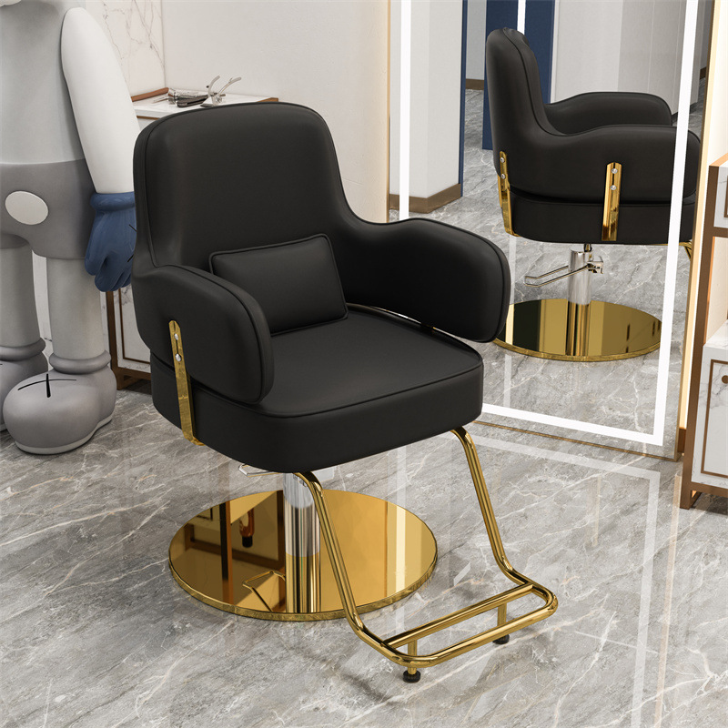 Minimalista negro-acero inoxidable oro disco grande pedal