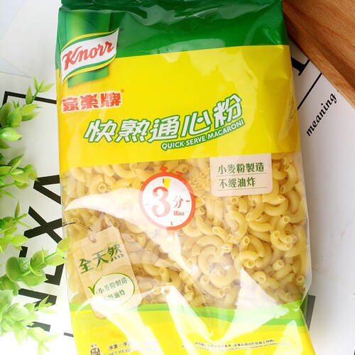 Imported Hong Kong version Knorr instant pasta noodles, quick-cooking, preservative-free, non-fried, no oil, Italian-style.
