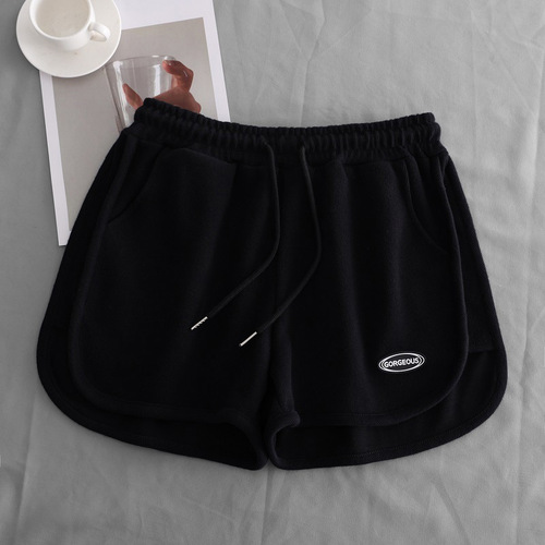 Summer comfortable and casual outer wear yoga wide-leg sports shorts for women's summer loose home lazy pants