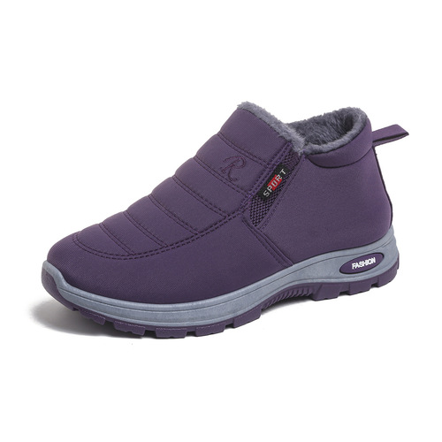 TEMU couple's snow boots, popular anti-slip ankle boots, new cotton shoes, with velvet and thickening in winter