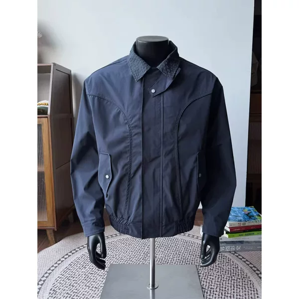 Vintage baseball jacket, used workwear, retro Amekaji style, Harrington jacket, Hong Kong style, distressed jacket, V308