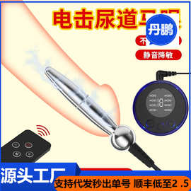 c61马眼双电极金属脉冲护理 短款不锈钢舒缓器具成人私护用品批发