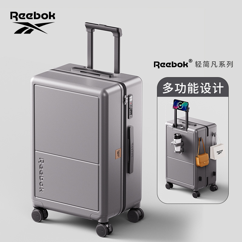 Reebok Luggage 20inch Carry-On Suitcase Pure Pc Anti-Drop Trolley Case 24-Inch Travel Suitcase Luggage Password Box Reebok Luggage 20inch Carry-On Suitcase Pure Pc Anti-Drop Trolley Case 24-Inch Travel Suitcase Luggage Password Box