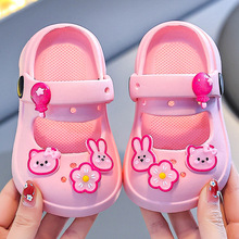 女童凉鞋夏新款时尚公主鞋EVA防滑软底女孩花朵室内外中小童凉鞋