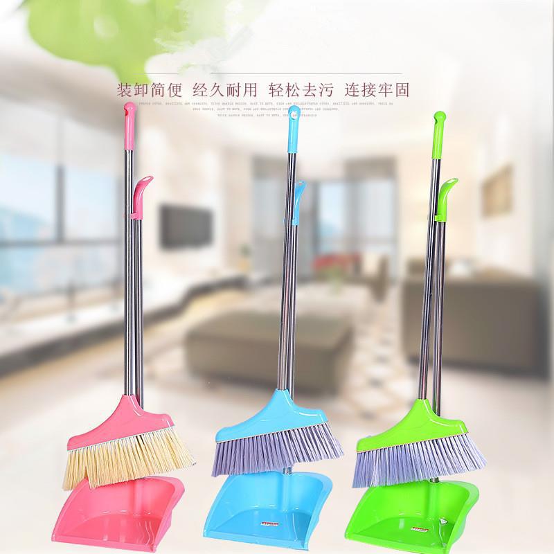 Stall Best Sellers Broom Dustpan suit combination Of large number household Sweep the floor Iron rod Broom Summarized Kei wholesale