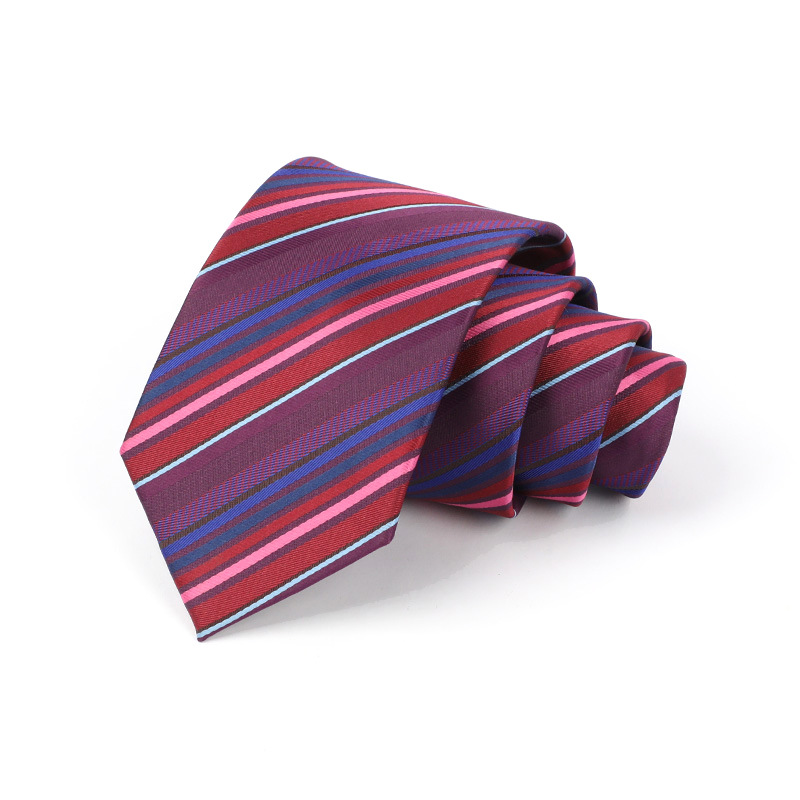 Corbata de hombre jacquard bordado 8CM poliéster seda corbata tejida hombre sentido superior l corbata logo diseño y producción