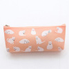 Cute stationery, silica gel pencil case for elementary school students, storage bag, cat