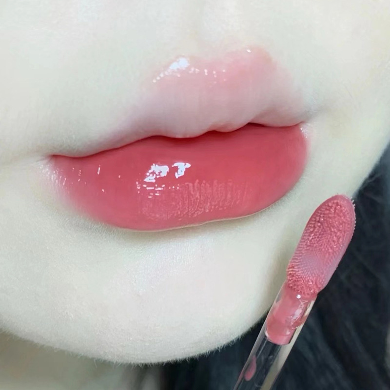 OULESONG Frozen Tea Lip Gloss, Water Gloss Lip gloss, Glass jelly, round tube, domestic lip gloss manufacturer wholesale undefined
